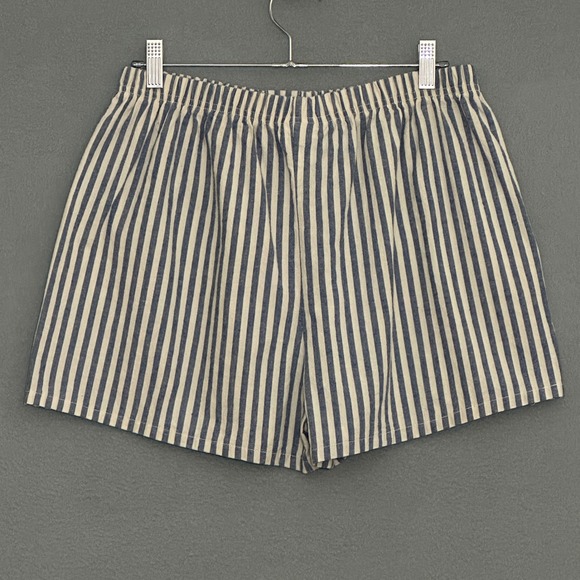 VTG Disney Store Womens Sleep Shorts L Blue Stripe Tigger Pajamas Loungewear - Picture 11 of 13